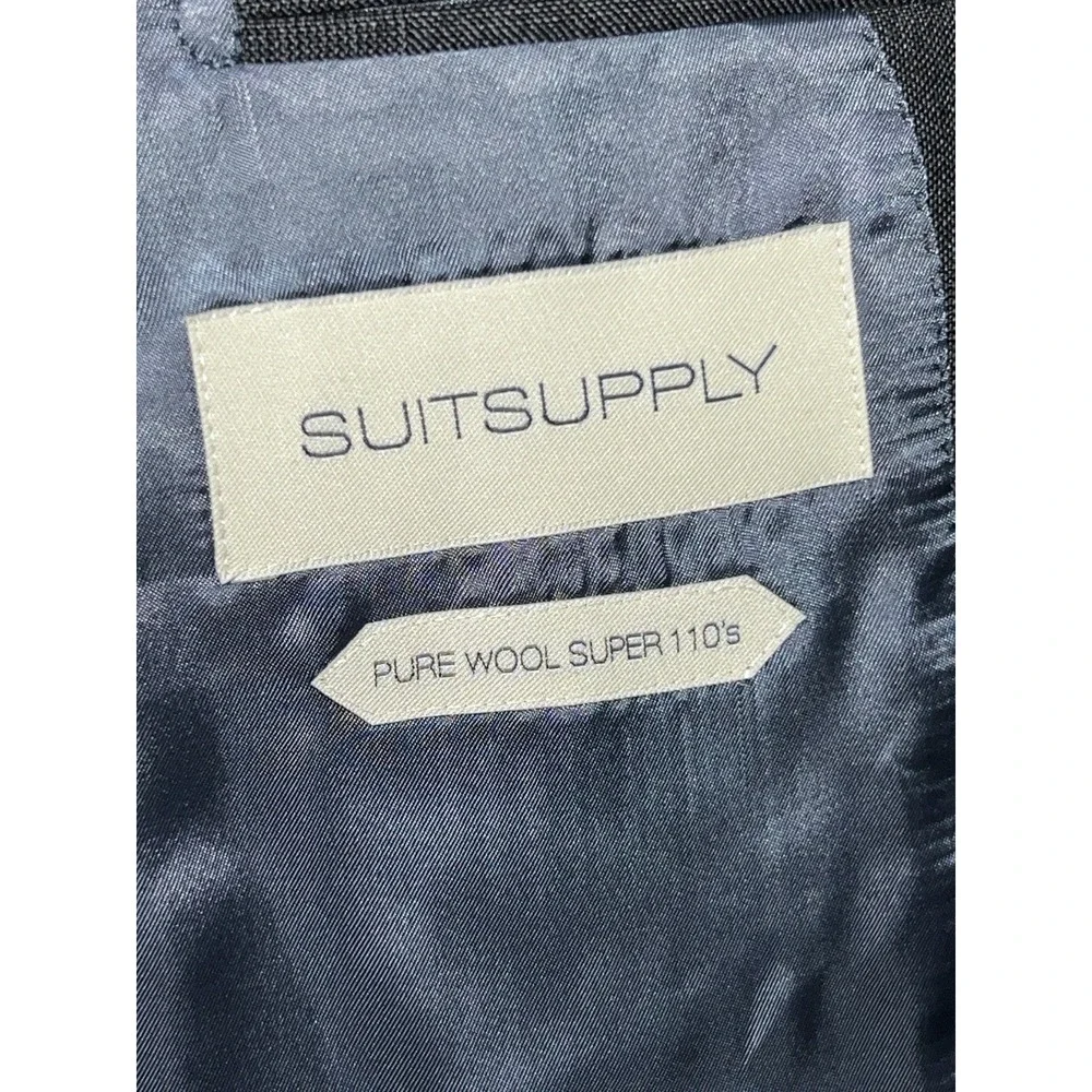 Suitsupply Blazer 38L/98 Vitale Barberis Gray Pure Wool Sport Coat Mens Lazio